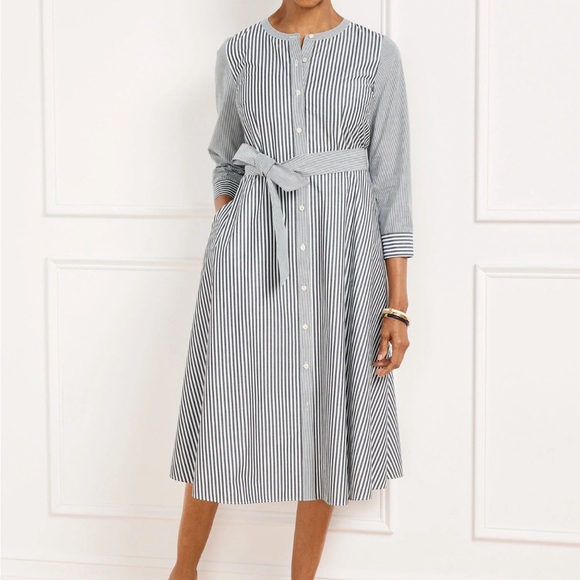 Talbots striped shirt dress NWT Size 12. - Picture 3 of 8